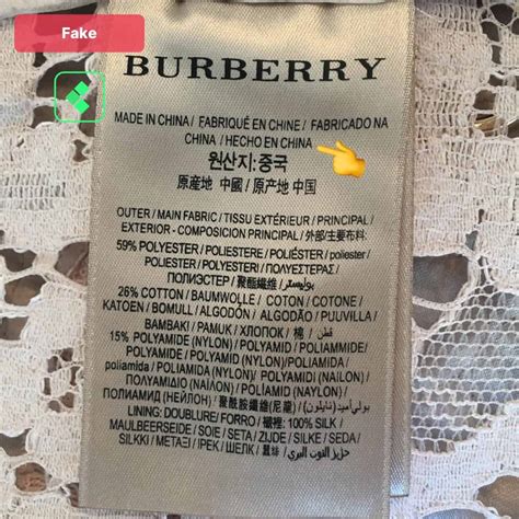 burberry tag made in china